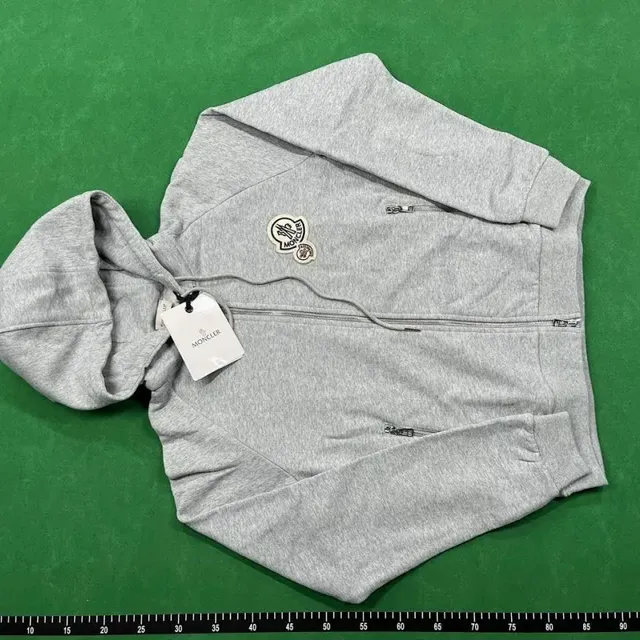 Moncler Zip-Up Hoodie Heather Grey