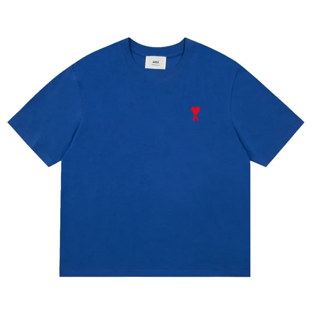 AMI Paris Cotton T-Shirt Heart Logo