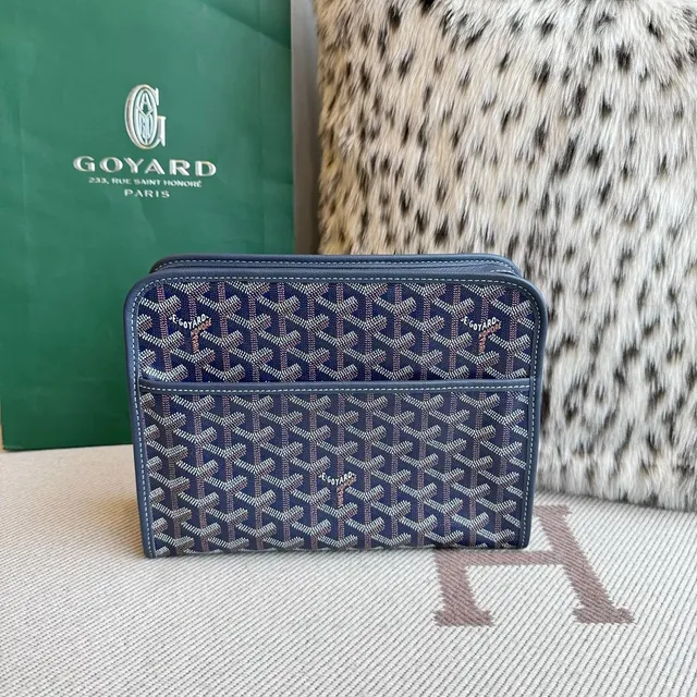 Goyard Saint Louis Pouch Goyardine Canvas