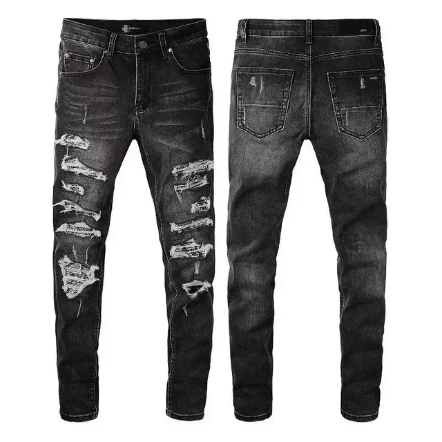 Amiri Jeans Distressed Black