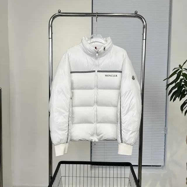 Moncler Puffer Jacket Logo Stripe