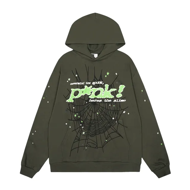 Broken Planet Hoodie Spiderweb Print