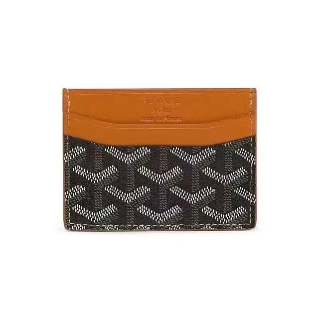 Goyard Card Holder Chevron Canvas