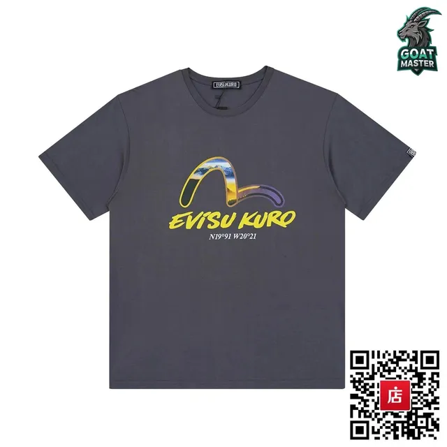 Evisu Graphic T-Shirt Mountain Logo