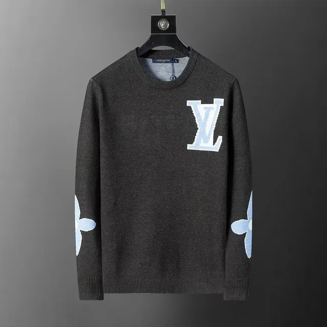 Louis Vuitton Knit Sweater LV Monogram & Flower Intarsia