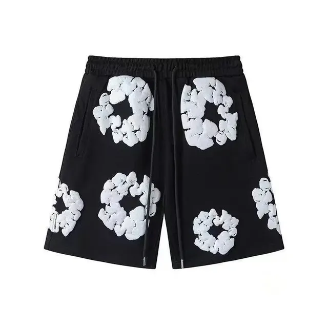 Denim Tears Logo Shorts Cloud Logo Print