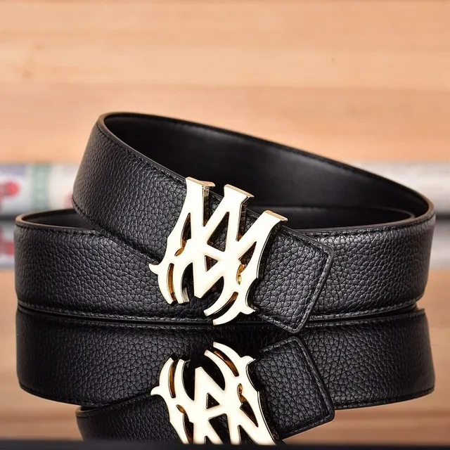Logo Buckle Belt Gold Logo