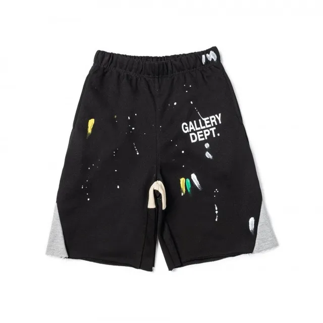 Paint Splatter Shorts Gallery Dept. Logo Print