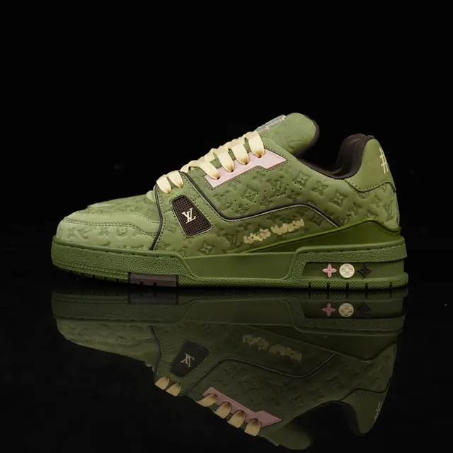 Louis Vuitton LV Trainer Olive Monogram