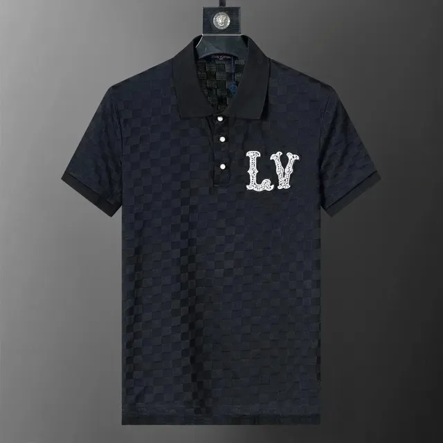 Louis Vuitton Polo Shirt Damier Jacquard with LV Logo