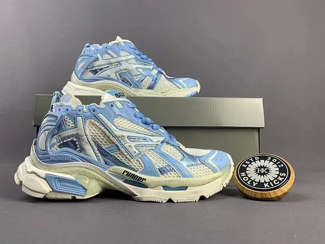 Balenciaga Triple S Runner Light Blue Mesh