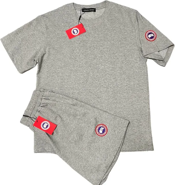 Canada Goose Logo T-Shirt and Shorts Set Arctic Program Patch