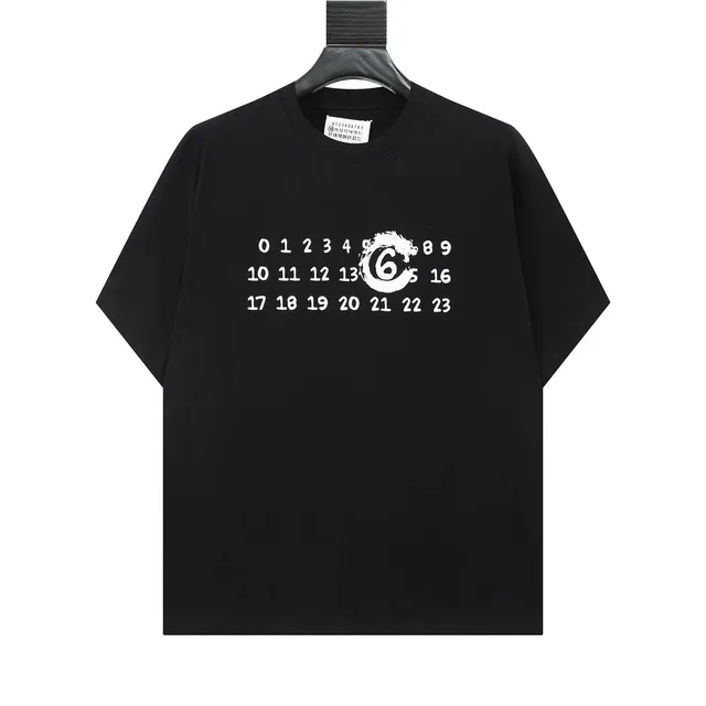 Maison Margiela Numbered Tee White Numeric Print