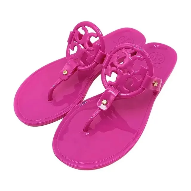 Tory Burch Miller Thong Sandal Logo Jelly