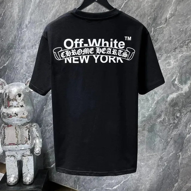Off-White T-Shirt Chrome Hearts Logo Print