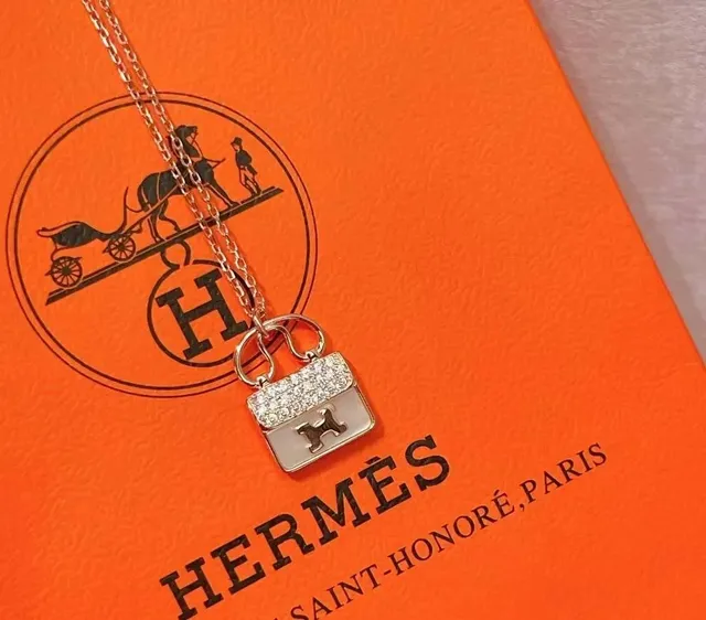 Hermès Mini Bag Charm Pave Crystal