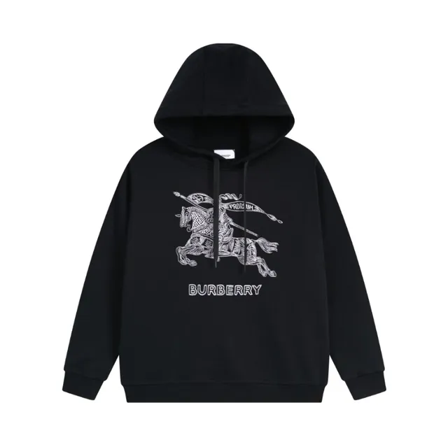 Burberry Equestrian Knight Hoodie Embroidered Logo