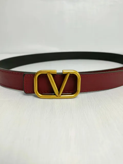 Valentino VLogo Belt Double-Sided Leather