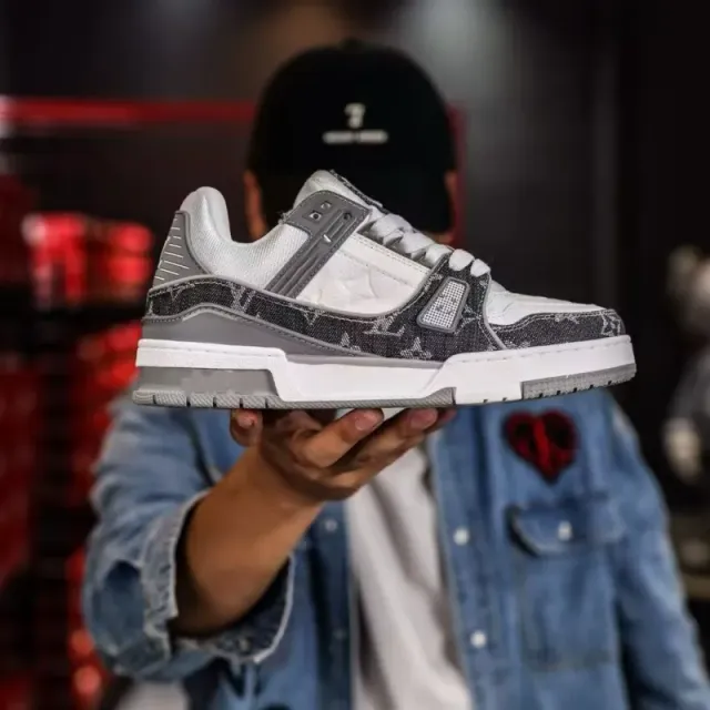 Louis Vuitton LV Trainer Monogram Denim