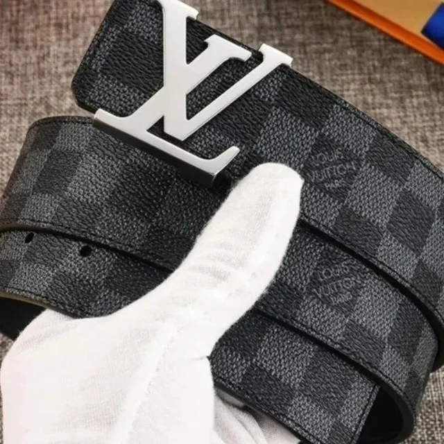 Louis Vuitton Damier Graphite Belt LV Buckle