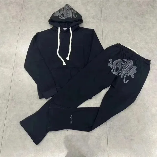 Syna World Hoodie and Joggers Set Graffiti Logo