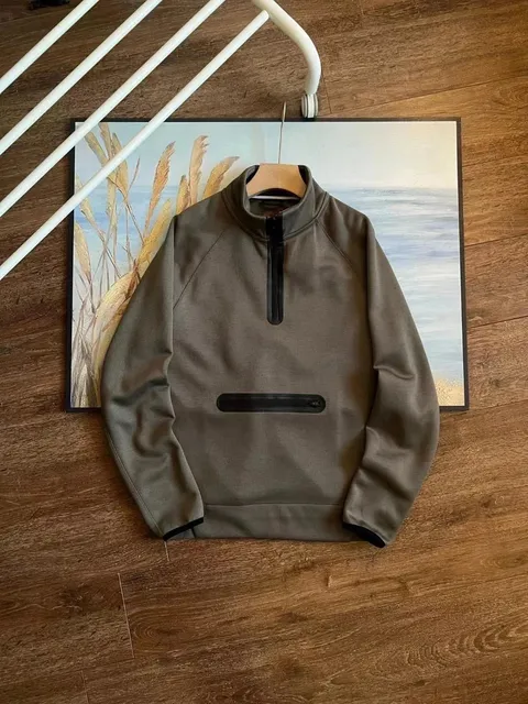 Nike Tech Fleece Half-Zip Olive