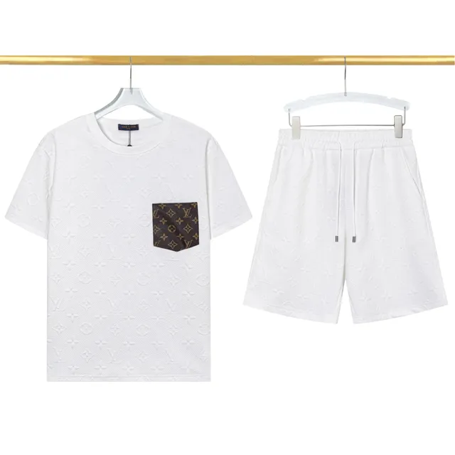 Louis Vuitton Monogram Jacquard Set White with Brown Pocket