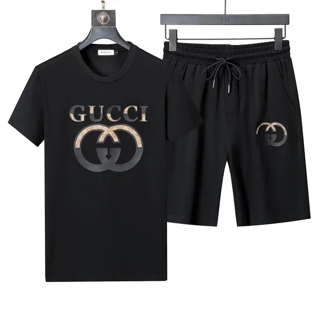 Gucci Logo T-Shirt and Shorts Set GG Print