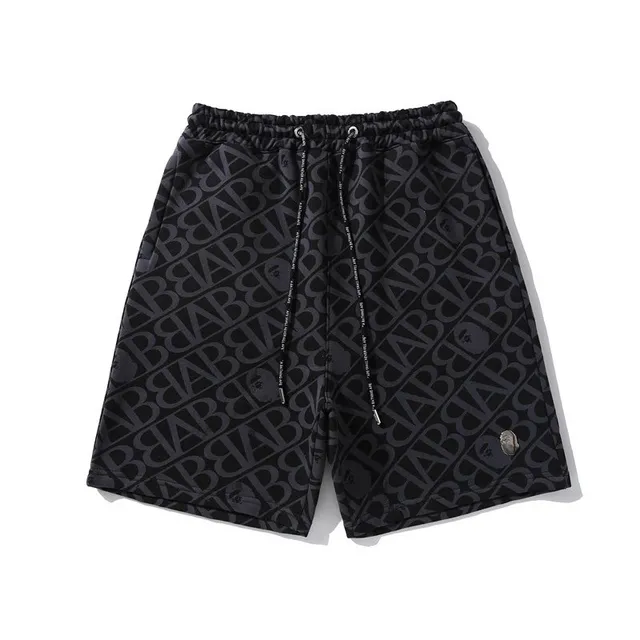 BAPE Logo Print Shorts All-Over Ape Head