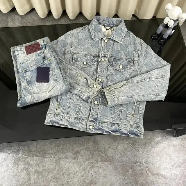 Louis Vuitton Denim Jacket Damier Pattern