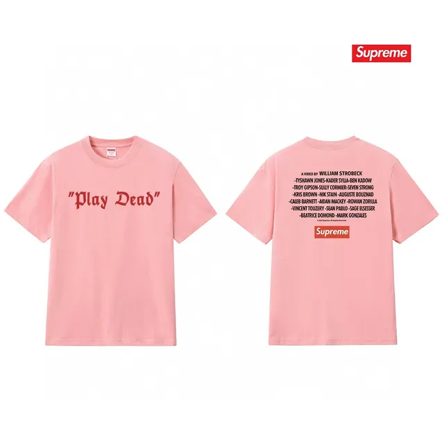 Supreme Play Dead Tee Pink