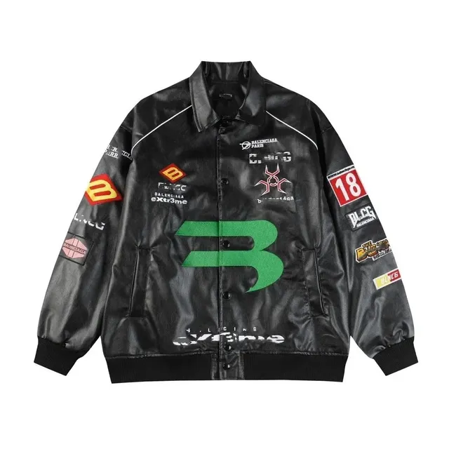 Balenciaga Racing Jacket Multi-Logo