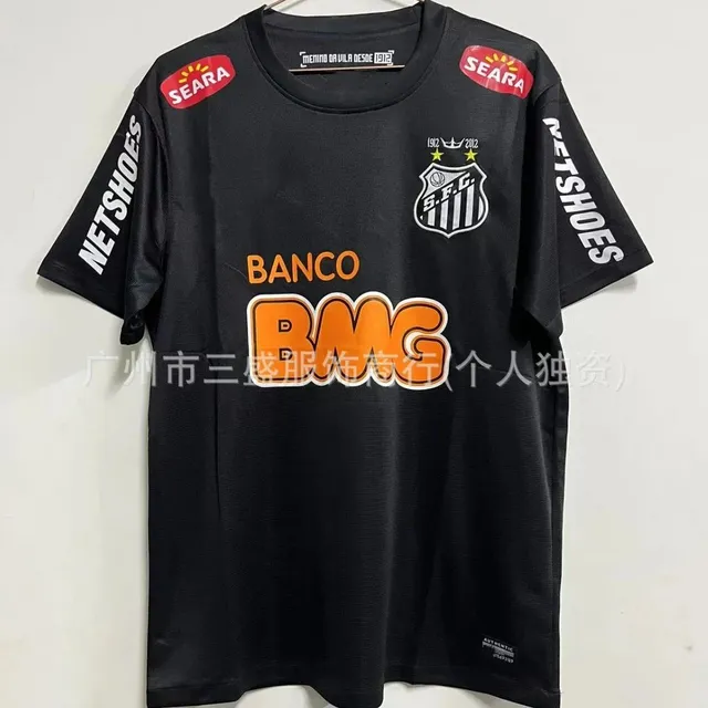 Cartier Santos FC Home Jersey Banco BMG Sponsor