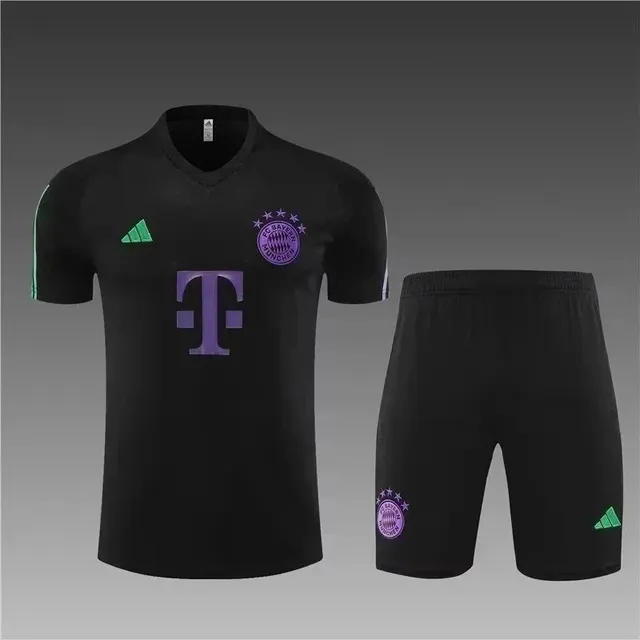 Adidas × Bayern Munich Training Kit Black Purple Green