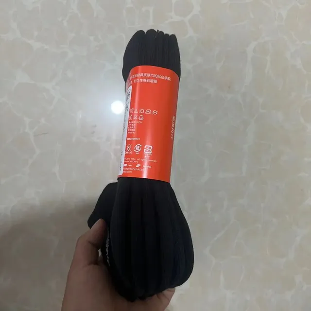 毛巾底中筒黑色