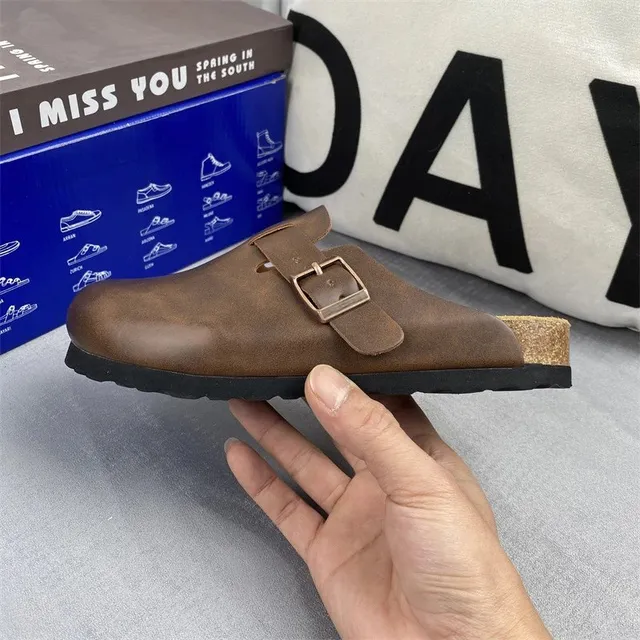 Birkenstock Boston Clog Distressed Leather