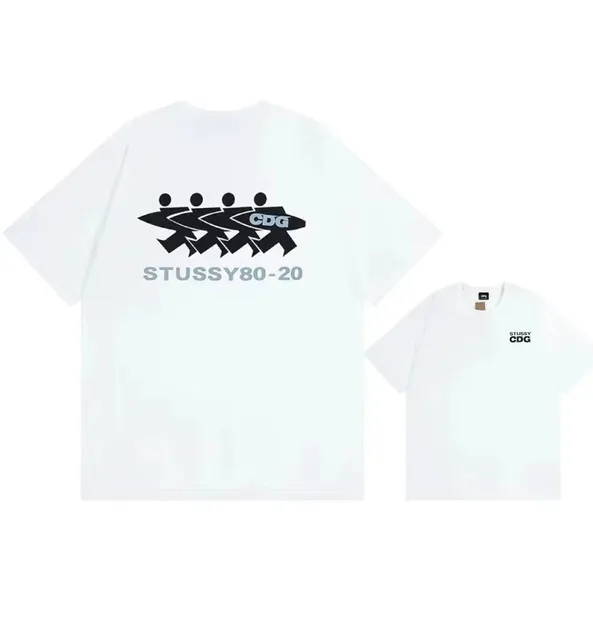 Stüssy × Corteiz Graphic T-Shirt CDG Collaboration