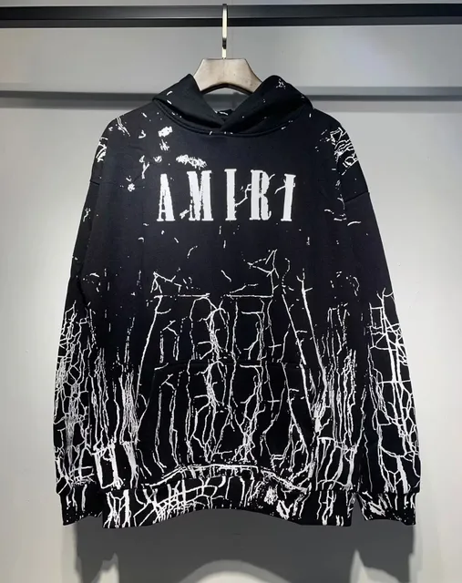 Amiri Hoodie Cracked Print
