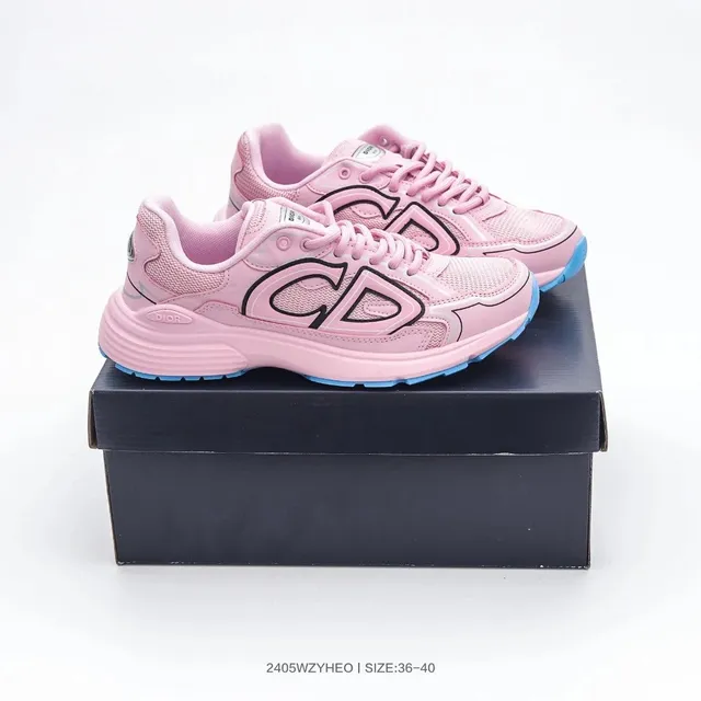Dior B22 Pink with Blue Sole