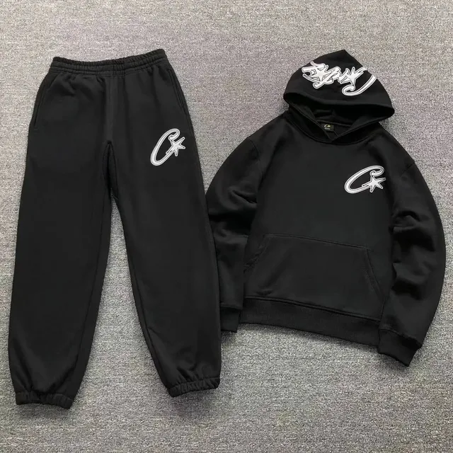Hoodie and Joggers Set Corteiz Logo