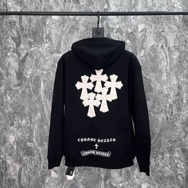 Chrome Hearts Hoodie Five Crosses