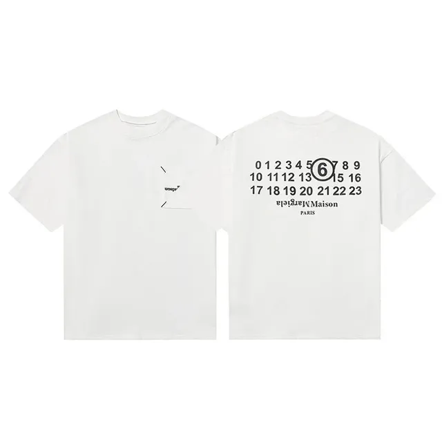 Maison Margiela Numbered Tee Black Print