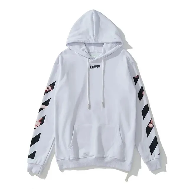 Off-White Hoodie Diagonal Arrow Print