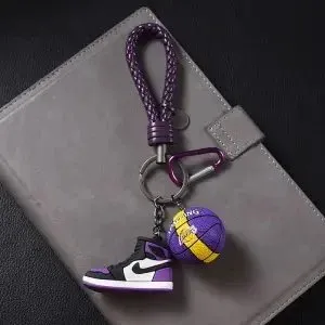Air Jordan 1 Keychain Lakers Colorway