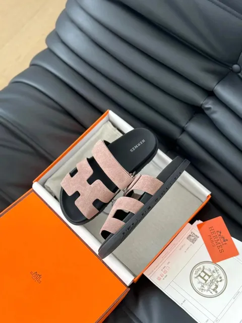 Hermès Oran Sandal Glitter Suede