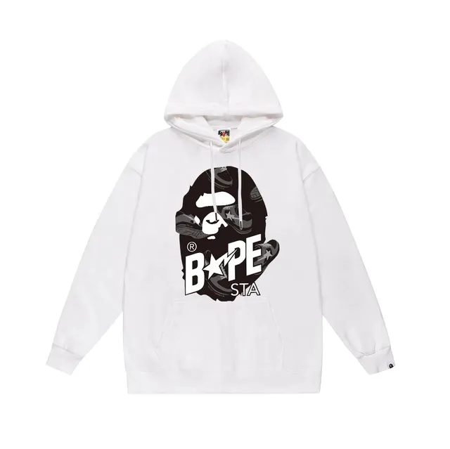 BAPE × Off-White Hoodie Ape Head Graphic