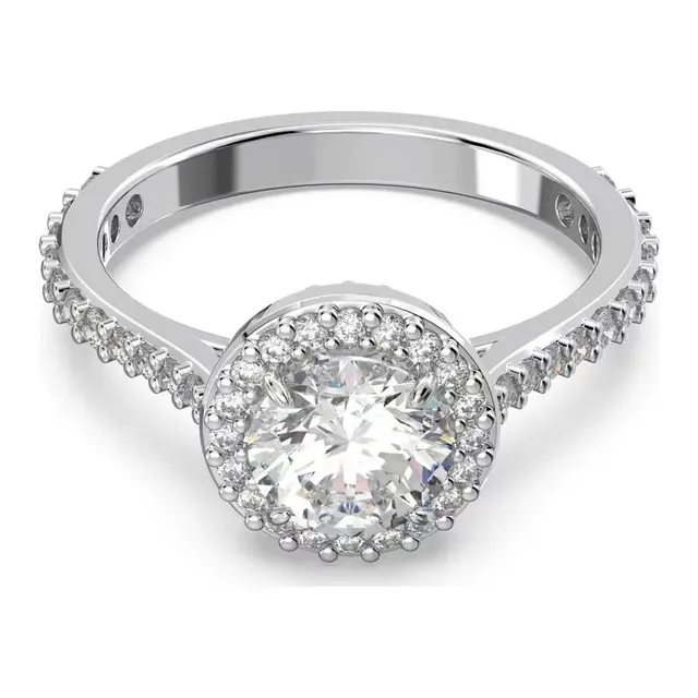 Swarovski Halo Ring Crystal Pave