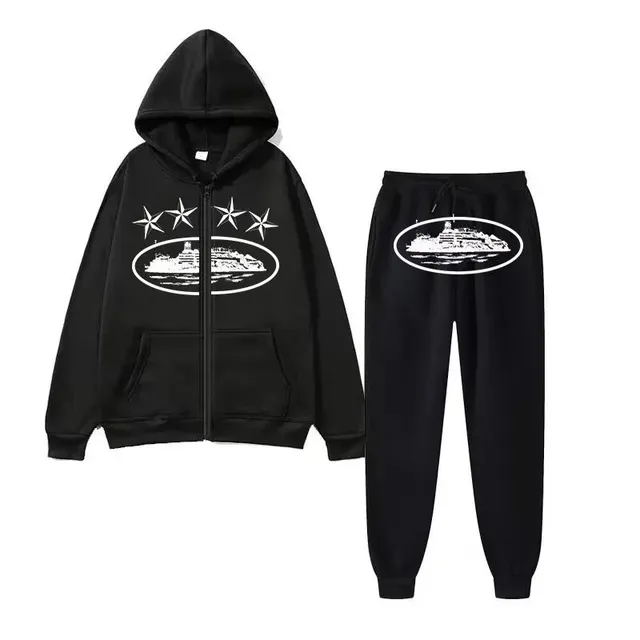Hoodie and Jogger Set Cruise Ship Graphic