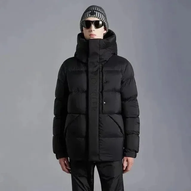 Moncler Puffer Jacket Logo Tape
