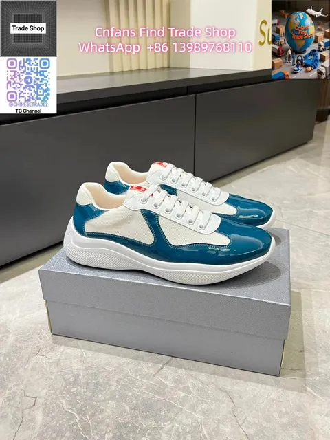 Prada Linea Rossa Navy and White